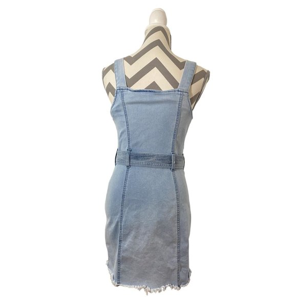 Peace Love Echo by REWASH Denim Overall Dress Size M - Picture 4 of 6